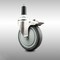 Service Caster 5 Inch 316SS Thermoplastic Rubber Swivel 1-1/4 Inch Stem Caster Lock Brake SCC SCC-SS316TTLEX20S514-TPRB-114 - alternate 1